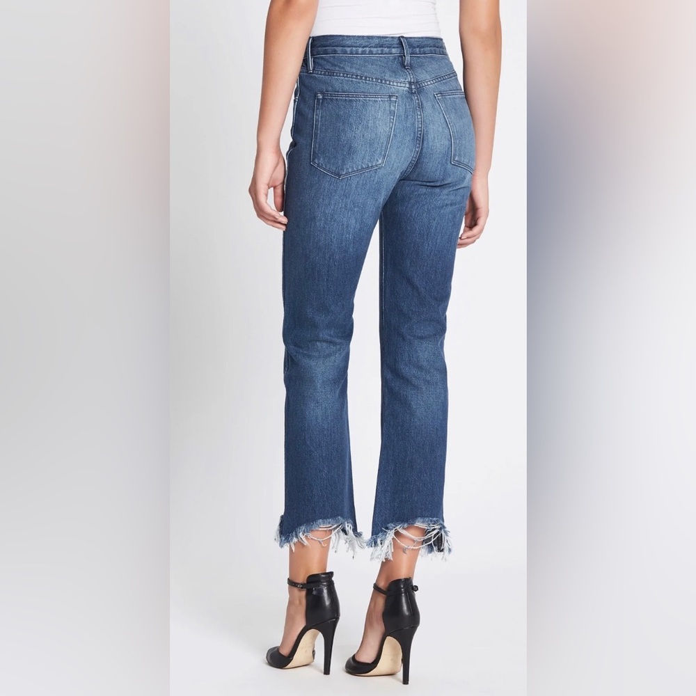 3x1 Women's Blue W4 Shelter Austin Crop Jeans - Picture 2 of 16